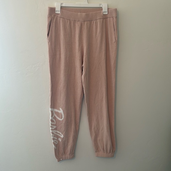 NWT CozyChic Ultra Lite Barbie Jogger in Dusty Rose/White - Picture 3 of 9